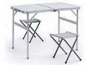 Mesa Domo Aluminio com 2 Banqueta